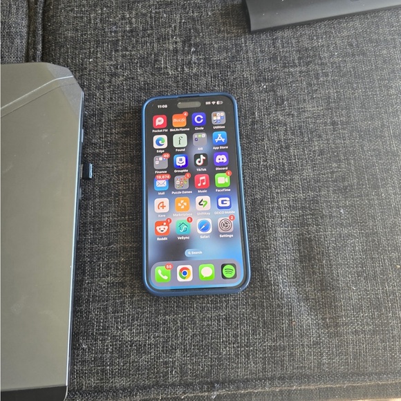 Iphone 14 Pro Max With TikTok download and Alienware laptop
